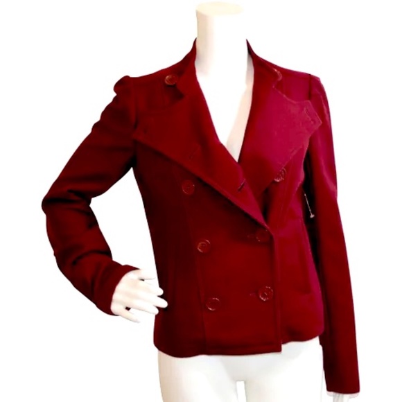 Marc Jacobs.Double-breasted 100% wool cranberry jacket/peacoat - Picture 3 of 10